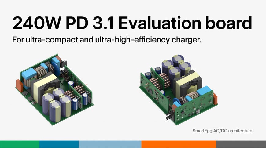 Eggtronic Announces Evaluation Board for Ultra-Compact, Ultra-High-Efficiency 240W PD 3.1 Charger